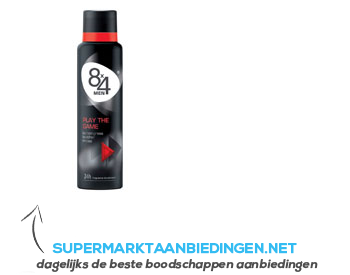 8x4 Play the game spray (for men) aanbieding