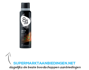 8×4 Urban spirit spray (for men) aanbieding