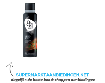 8x4 Urban spirit spray (for men) aanbieding