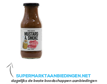 A Table Mustard & smoke bbq sauce aanbieding