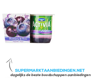 Activia fruitfusion bosbes-acai aanbieding