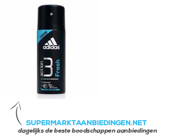 Adidas Action 3 fresh deospray for women aanbieding