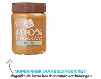 AH 100% pindakaas naturel aanbieding