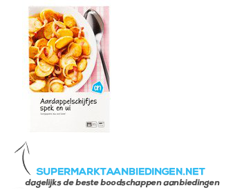 AH Aardappelschijfjes spek en ui aanbieding