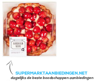 AH Aardbeienvlaai op korst aanbieding