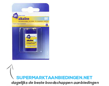 AH Alkaline 9V batterijen aanbieding