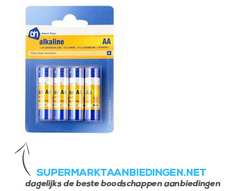 AH Alkaline AA batterijen aanbieding
