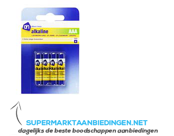 AH Alkaline AAA batterijen aanbieding
