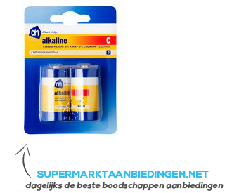 AH Alkaline C batterijen aanbieding