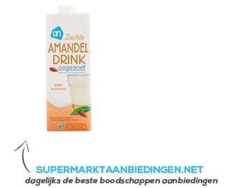 AH Amandel drink ongezoet aanbieding