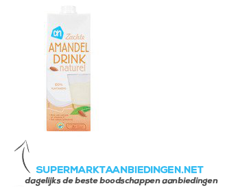 AH Amandeldrink naturel aanbieding