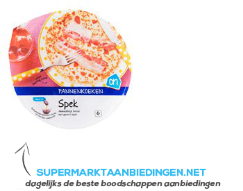 AH Ambachtelijke pannenkoeken met spek aanbieding