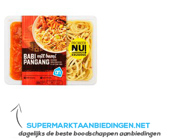 AH Babi pangang met bami aanbieding