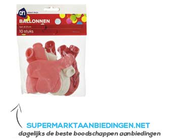 AH Ballonnen hartvormig aanbieding