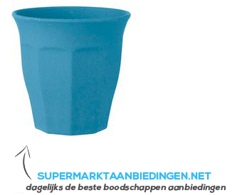 AH Bamboe beker blauw combi aanbieding