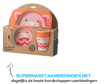 AH Bamboe kinderset kat aanbieding