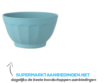 AH Bamboe kom blauw combi 14 cm aanbieding