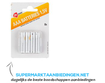 AH BASIC Alkaline AAA batterijen aanbieding