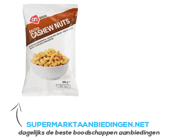 AH BASIC Cashewnoten gezouten aanbieding