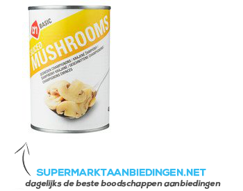 AH BASIC Champignons gesneden aanbieding