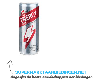 AH BASIC Energy drink aanbieding