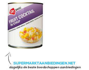 AH BASIC Fruitcocktail op siroop aanbieding