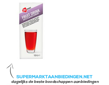 AH BASIC Fruitdrank appel/zwarte bes