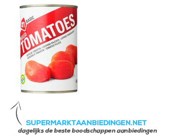 AH BASIC Gepelde tomaten aanbieding