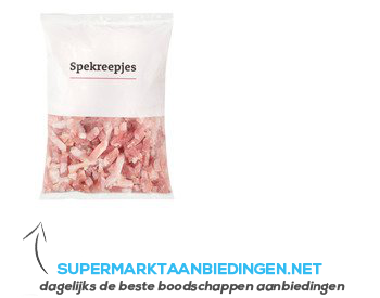 AH BASIC Gerookte spekreepjes aanbieding