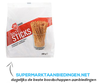 AH BASIC Knabbelsticks (zoute stokjes) aanbieding