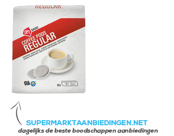 AH BASIC Koffiepads regular aanbieding