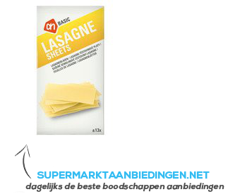 AH BASIC Lasagne bladen aanbieding