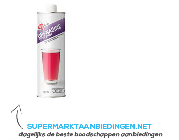 AH BASIC Limonadesiroop grenadine aanbieding