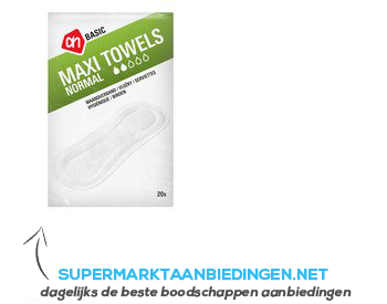 AH BASIC Maxiverband maxi normal aanbieding