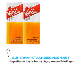 AH BASIC Multivitaminedrank 10-pak aanbieding