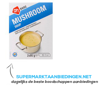 AH BASIC Mushroom soup aanbieding