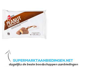 AH BASIC Pinda chocolade candybar aanbieding