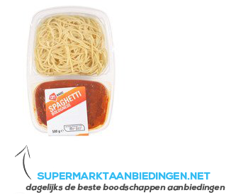 AH BASIC Spaghetti bolognese aanbieding