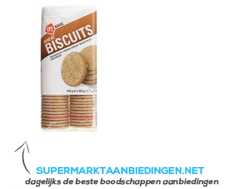 AH BASIC Tarwe biscuit aanbieding