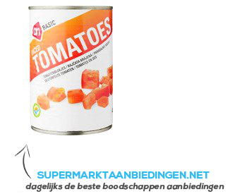 AH BASIC Tomaten blokjes aanbieding