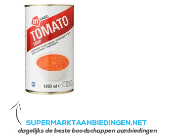 AH BASIC Tomatensoep aanbieding