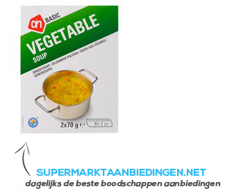 AH BASIC Vegetable soup aanbieding