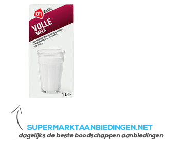 AH BASIC Volle melk houdbaar aanbieding