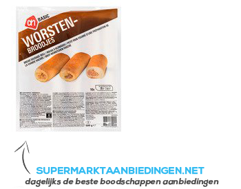 AH BASIC Worstenbroodjes aanbieding