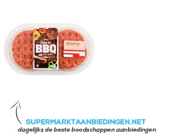 AH BBQ Burger aanbieding