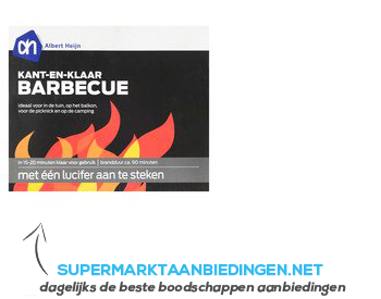 AH BBQ kant-en-klaar voor eenmalig gebruik aanbieding