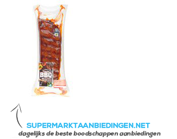 AH BBQ Spareribs zoet vacuüm aanbieding