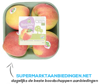 AH Biologisch Appelen schaal aanbieding