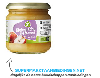 AH Biologisch Appelmoes aanbieding