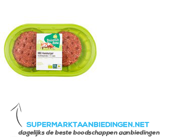 AH Biologisch Bbq-burger 2 stuks aanbieding